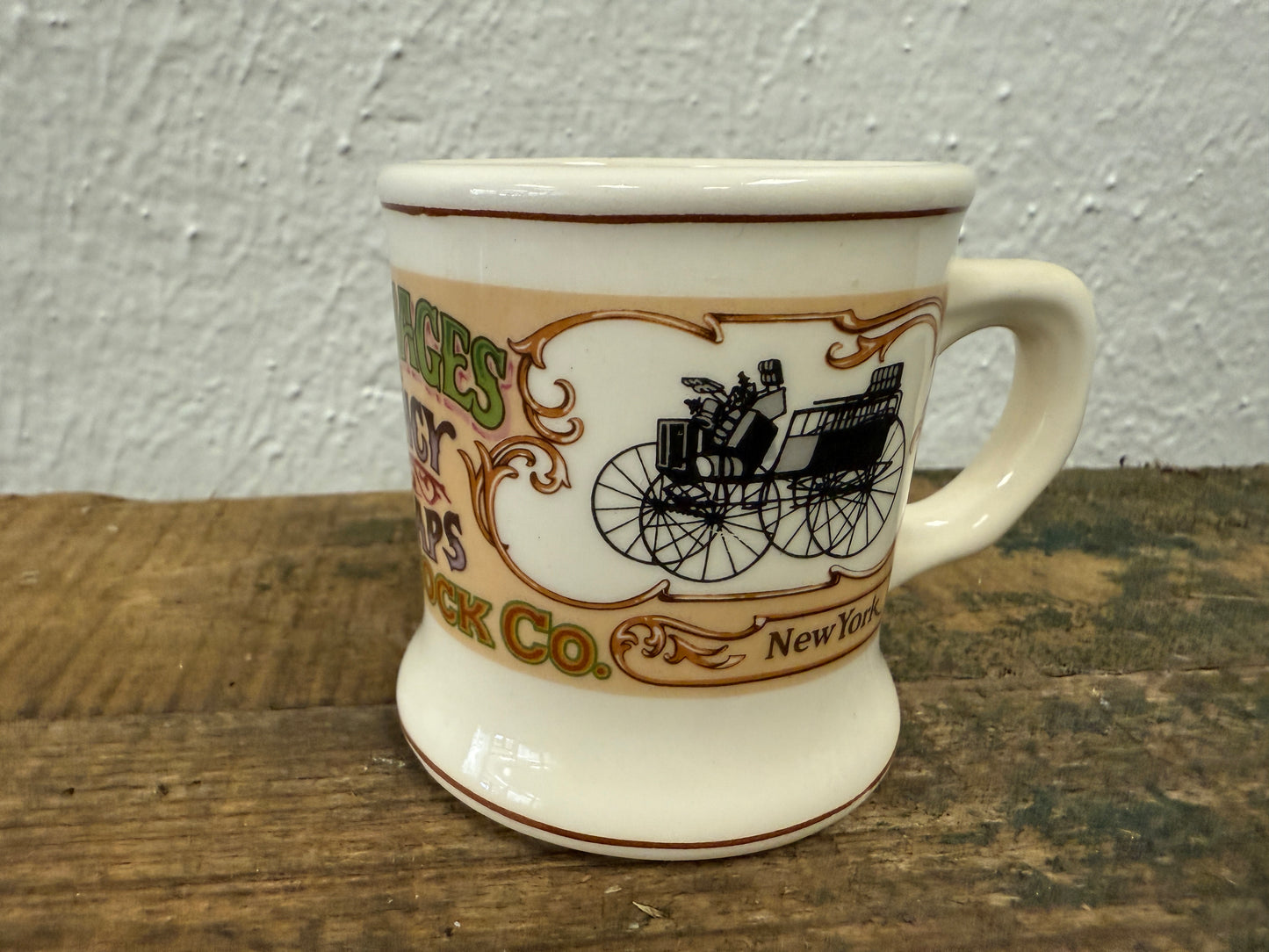 Vintage Franklin Porcelain Miniature Shave Mugs