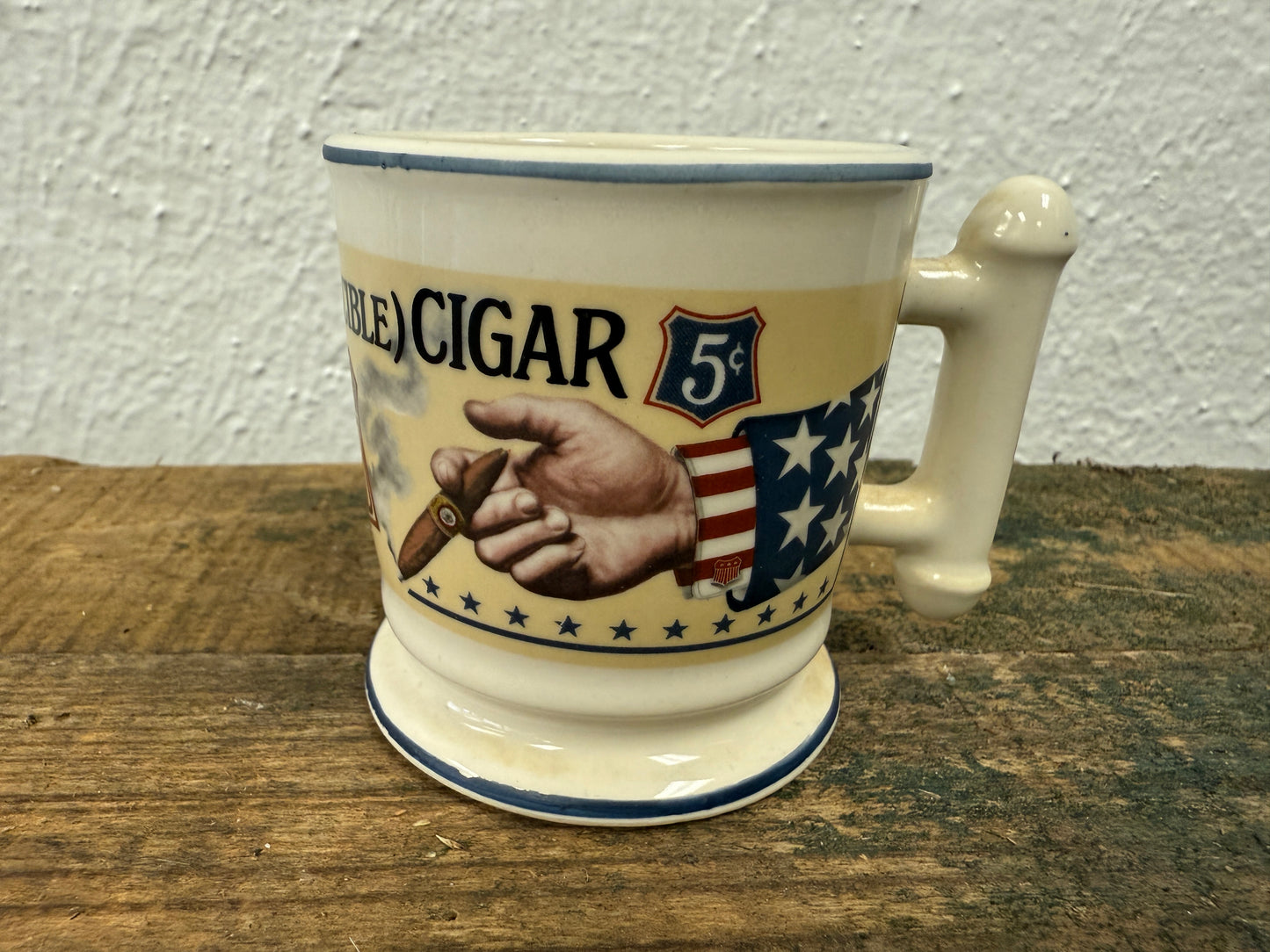 Vintage Franklin Porcelain Miniature Shave Mugs
