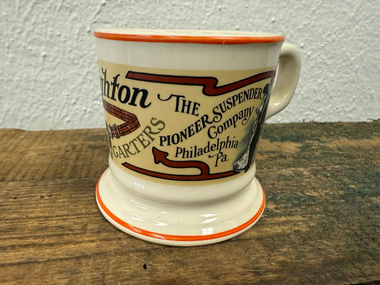 Vintage Franklin Porcelain Miniature Shave Mugs