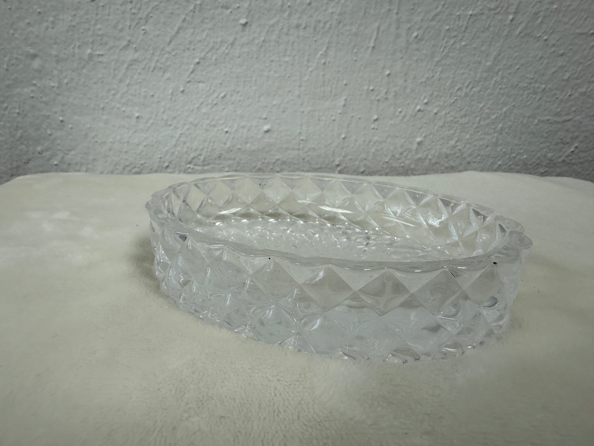 Crystal Cut Glass Soap Dish