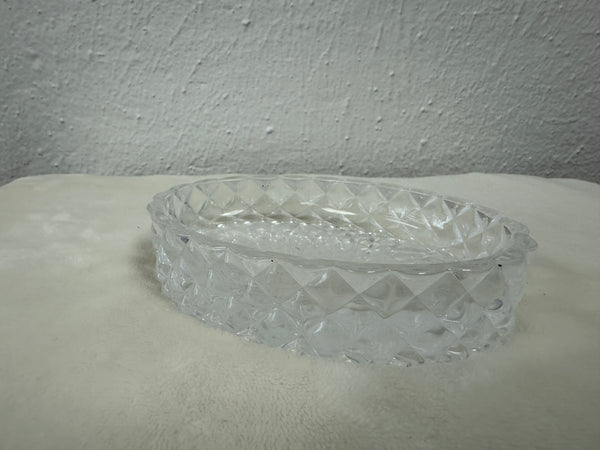 Crystal Cut Glass Soap Dish