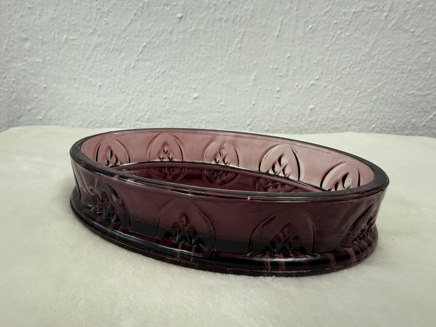 Amethyst Small Oval Soap Dish