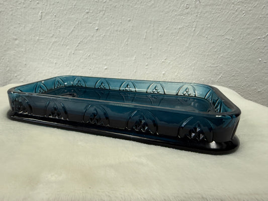 Cobalt Rectangle Glass Tray