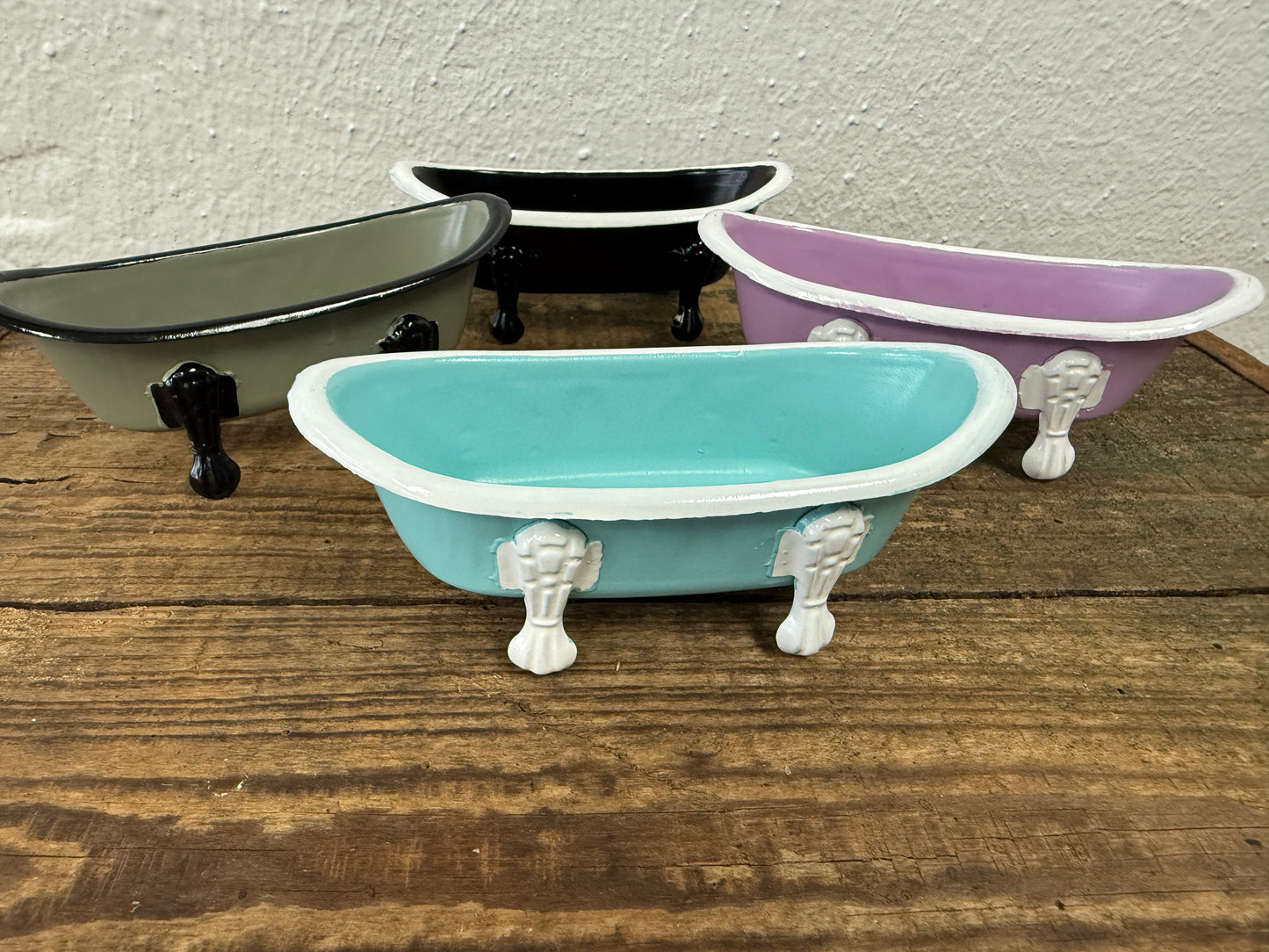 Metal Iron Clawfoot Bathtub Soap Dish
