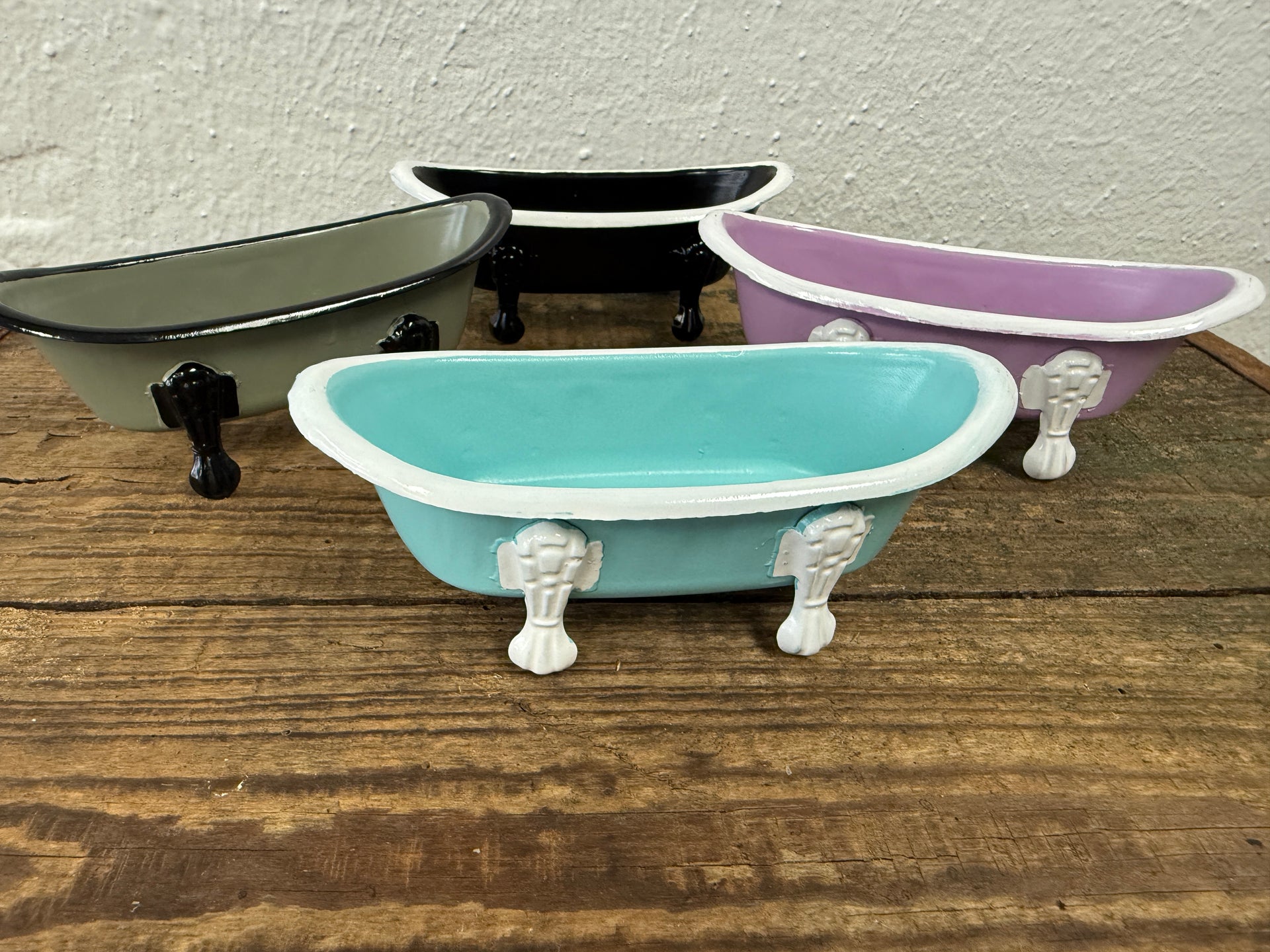 Metal Iron Clawfoot Bathtub Soap Dish