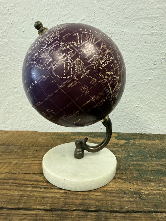 Small World Globe with Wood Base