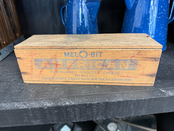 Mel-O-Bit Pasteurized Cheese Box, vintage one-of-a-kind find from Monticello Soap Company