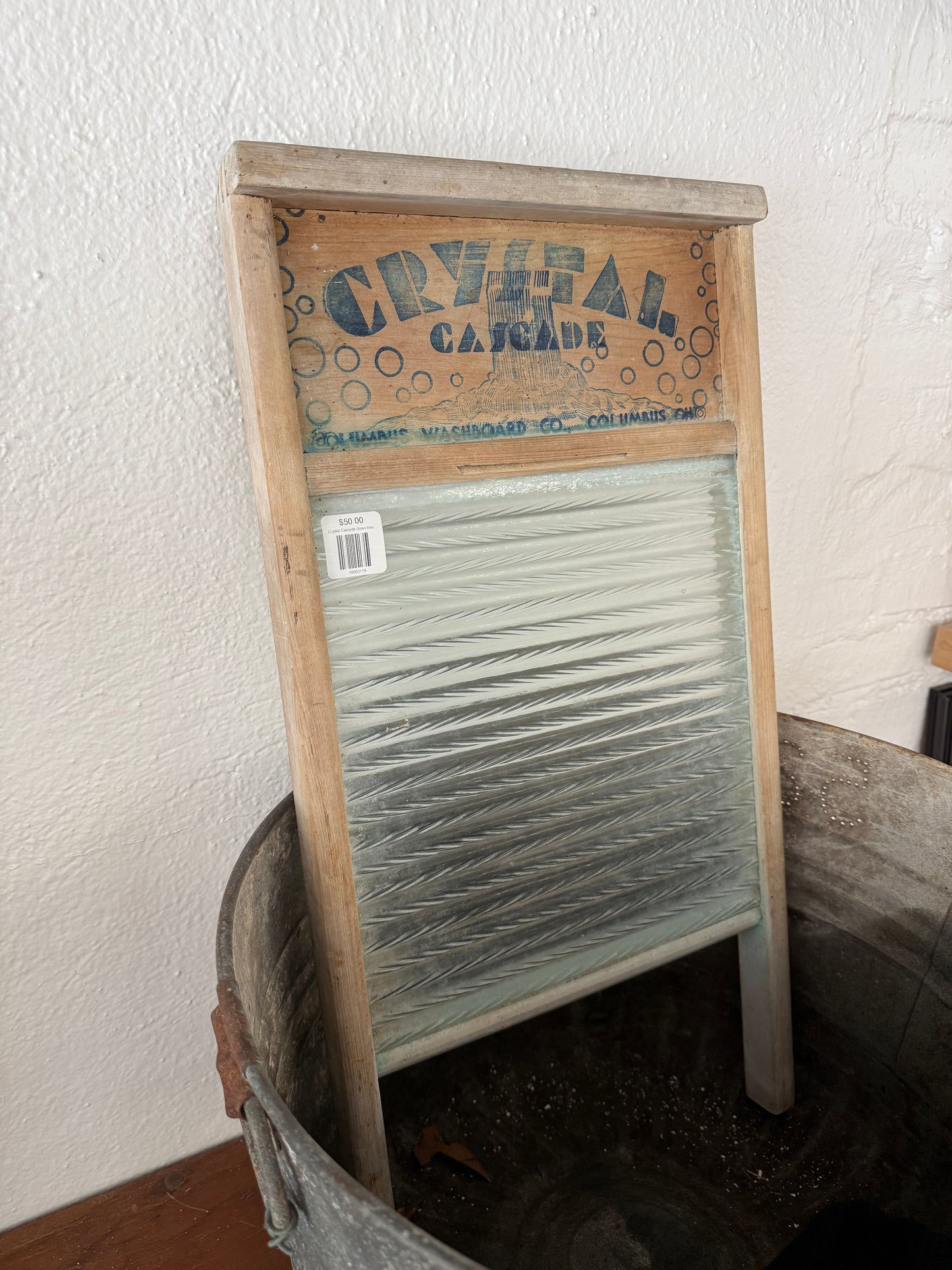Crystal Cascade Glass Wash Board