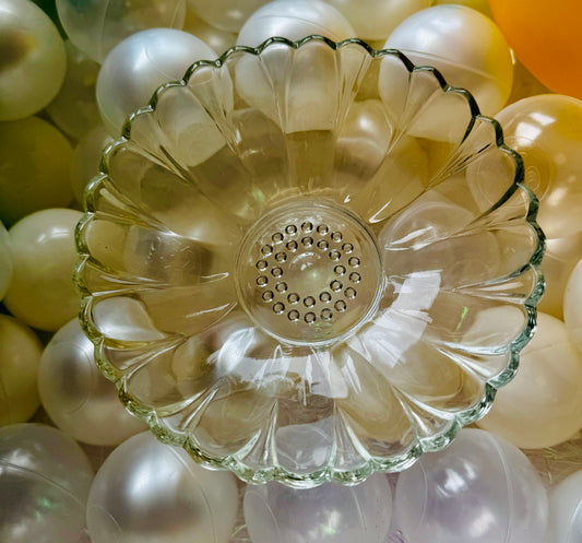 Vintage Small Glass Hobnail Bowl