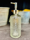 Glass Refillable Pump Bottle with Dimpled Texture