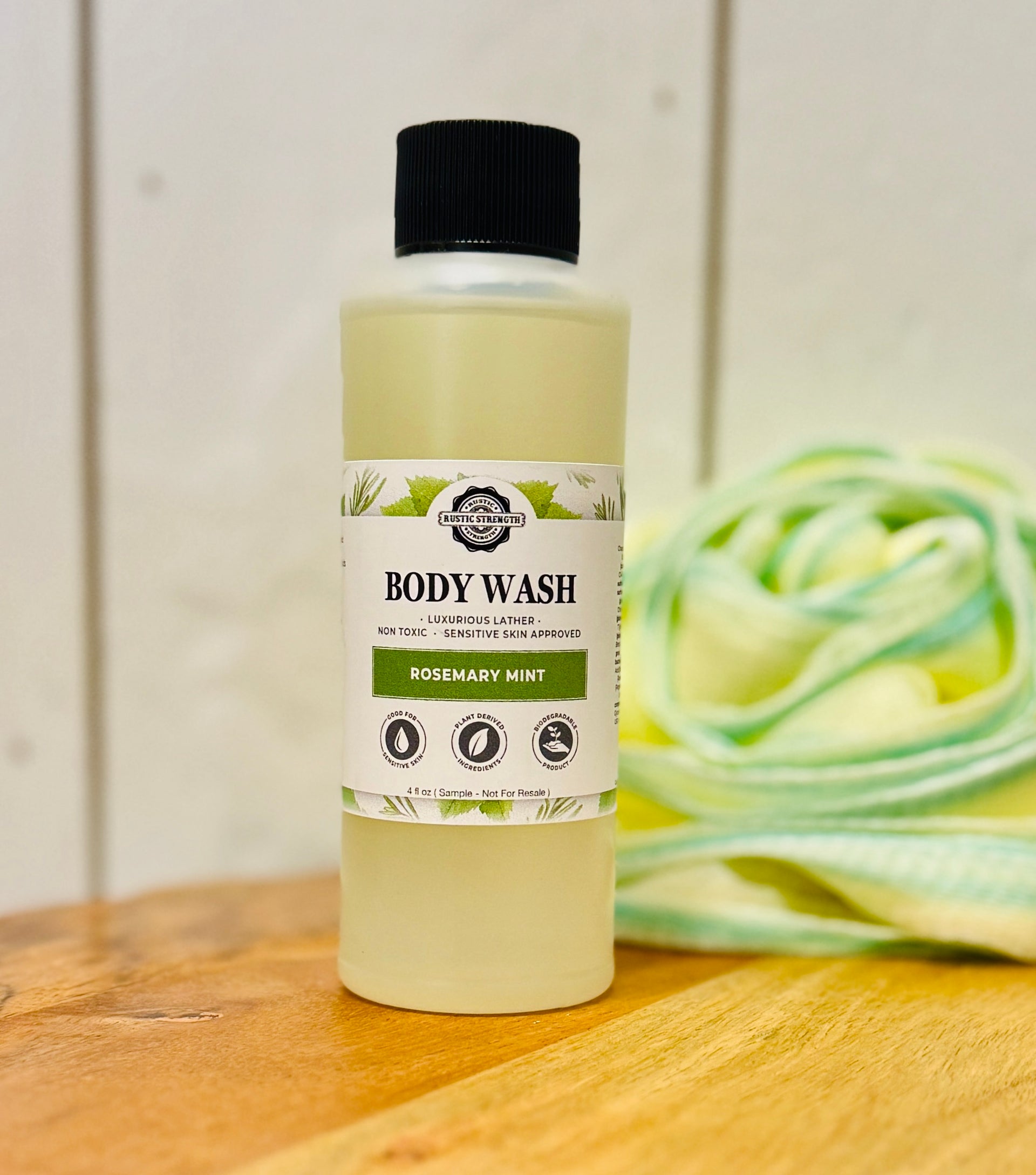 Liquid Body Wash, 4 oz - Rosemary Mint