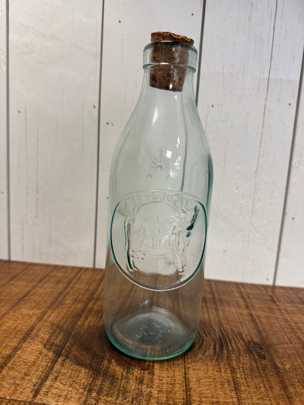 "Absolutely Pure Milk" Bottle, vintage one-of-a-kind find from Monticello Soap Company