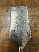 Vintage Silver-Plated Serving Spatula with Kings Pattern