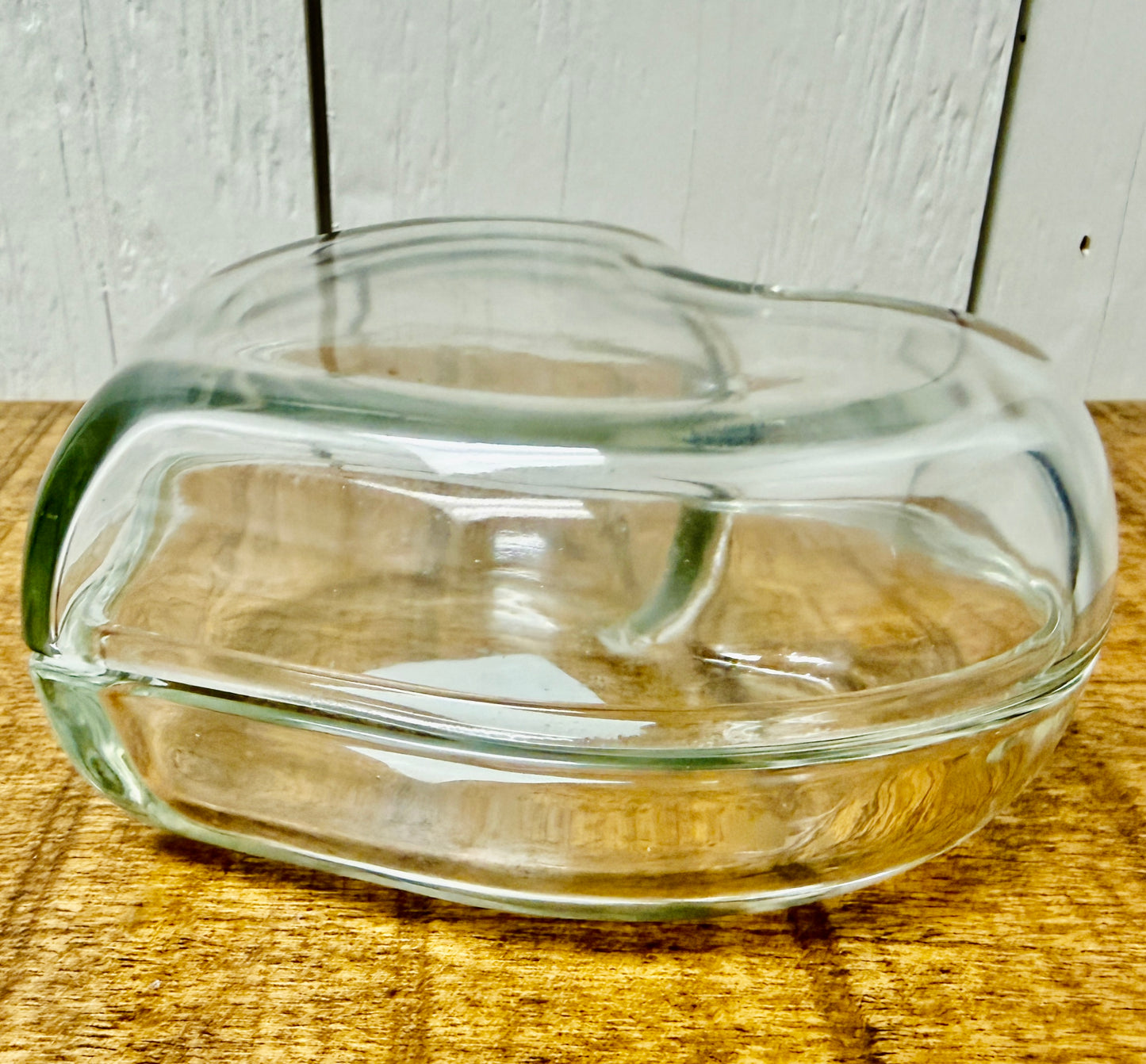 Clear Glass Heart Shaped Trinket/Jewelry Boxes