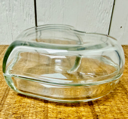 Clear Glass Heart Shaped Trinket/Jewelry Boxes