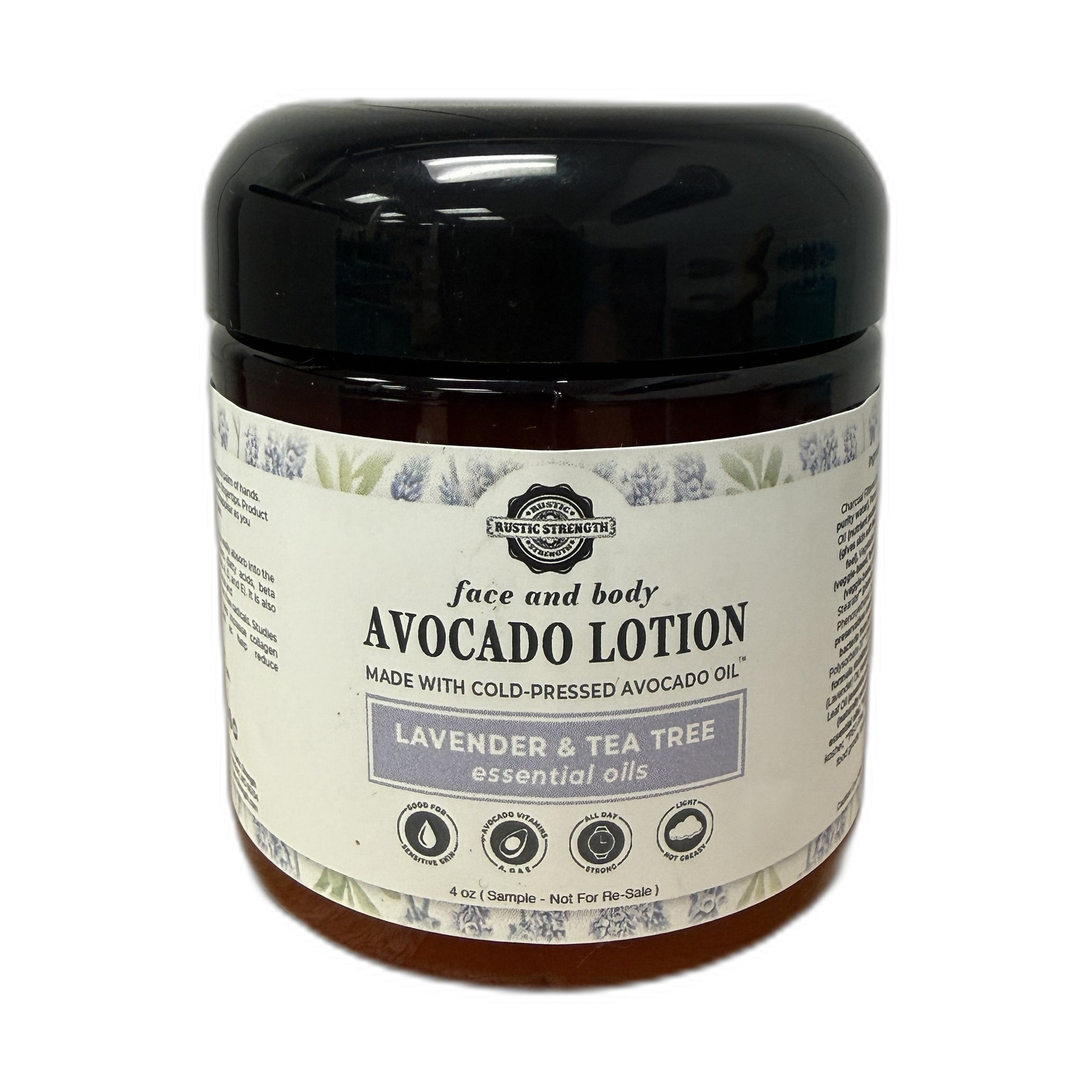 Avocado Lotion, 4 oz - Lavender & Tea Tree