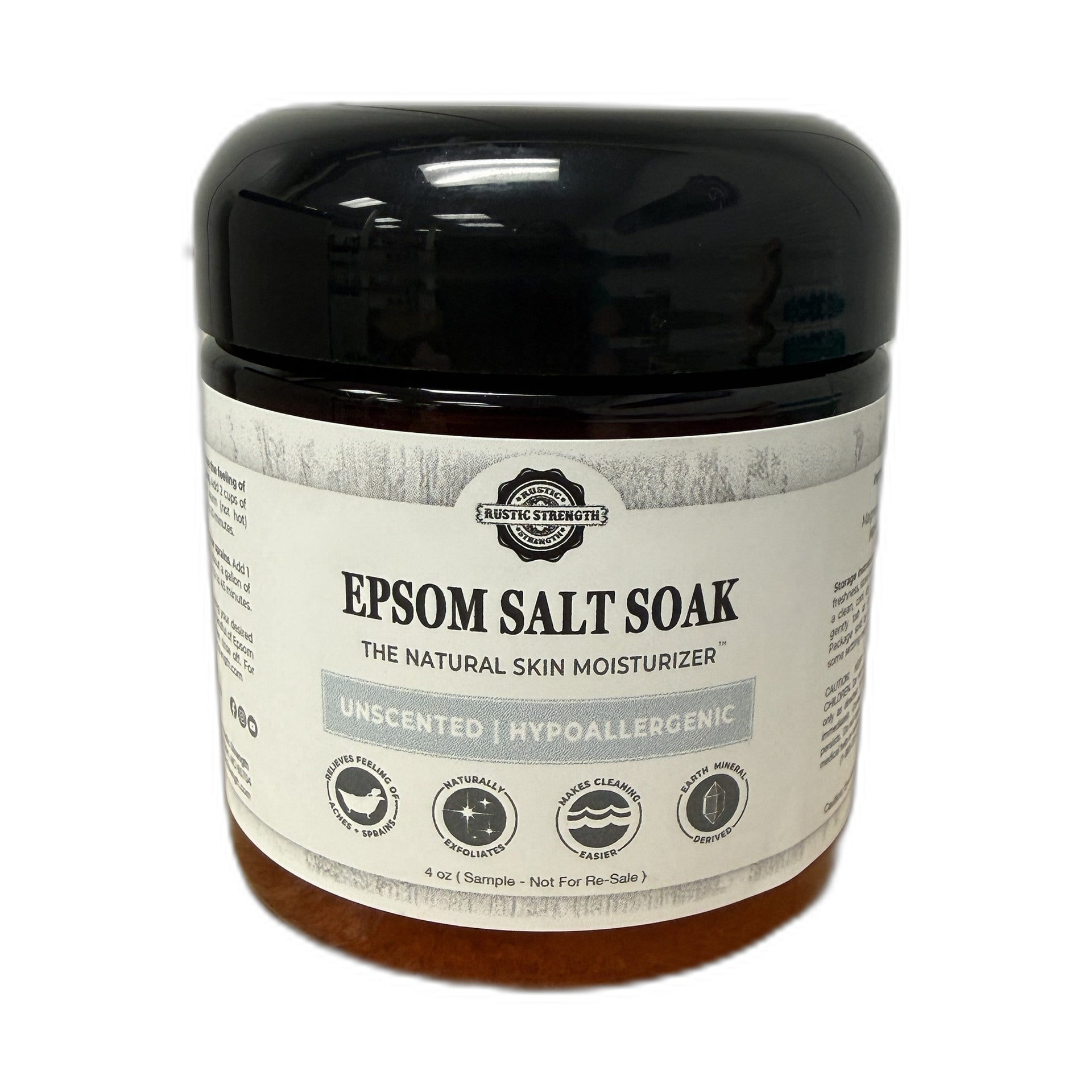 Epsom Salt, 4 oz - Unscented