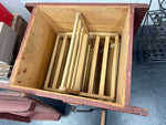 Antique Wooden Hand-Crank Box, Dated 1863 — Local Pickup Only