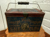 Antique George Washington Cut Plug Tobacco Tin — Lunch Pail (Bright Graphics)