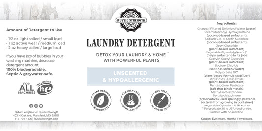 Liquid Laundry Detergent, 4 oz - Unscented