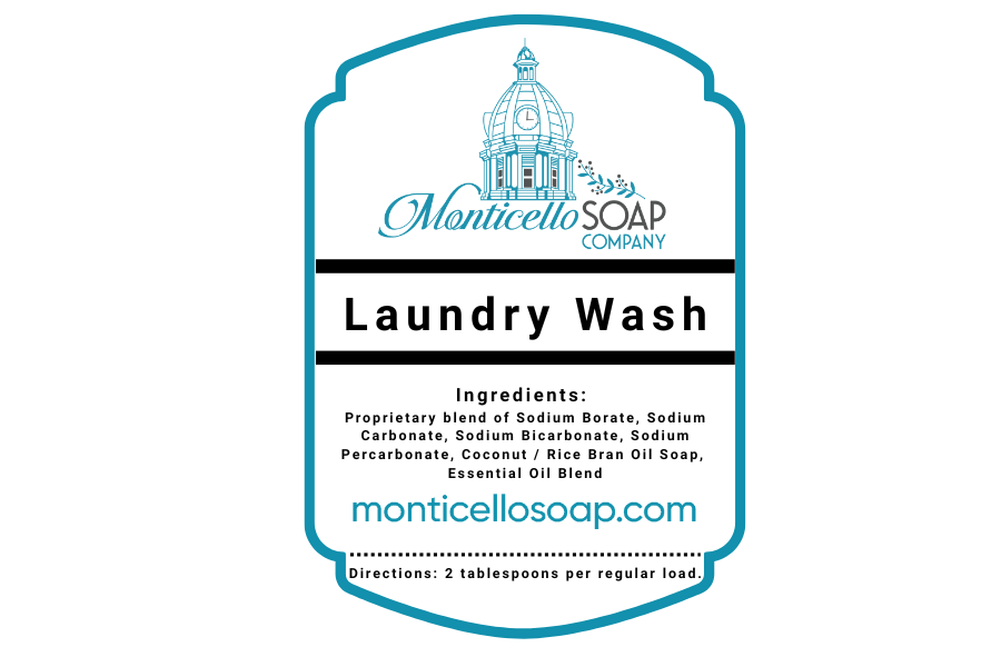 Natural Laundry Wash Powder by the ounce