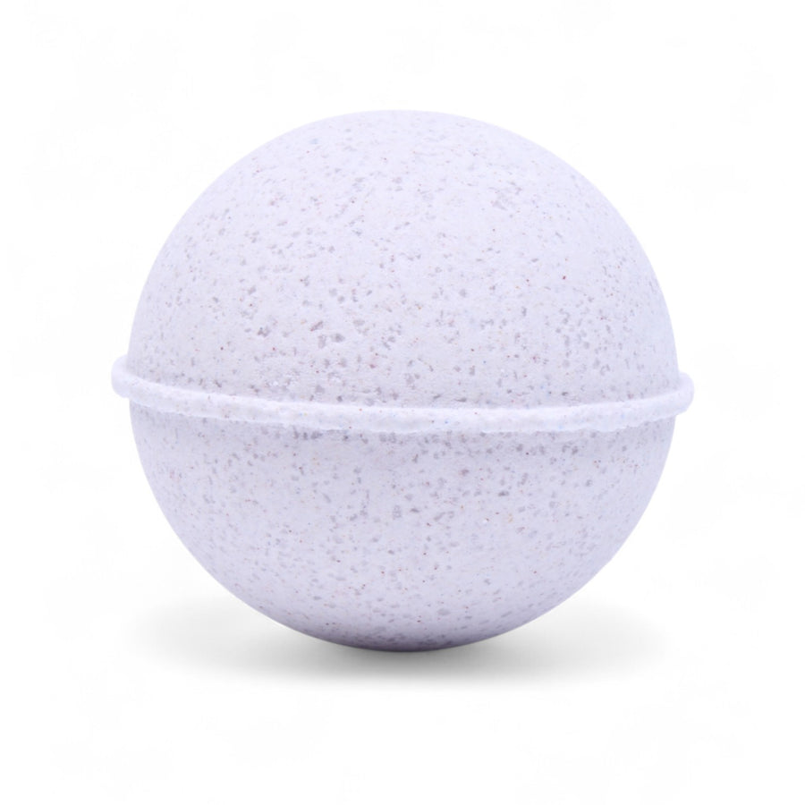 Lavender All-Natural Bath Bomb handcrafted by Monticello Soap Company, calming pure lavender essential oil bath bomb