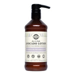 Avocado Lotion Lavender and Tea Tree by Monticello Soap Company, creamy avocado face and body lotion 16 oz