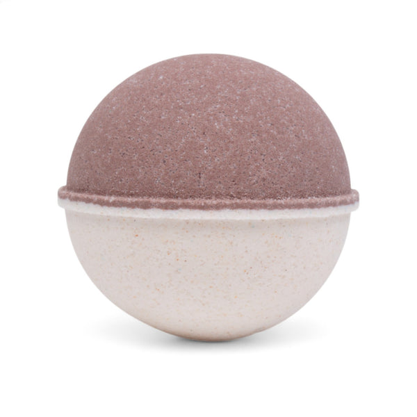 Oatmilk and Honey Bath Bomb handcrafted by Monticello Soap Company, warm oatmilk and honey cozy fizzy bomb
