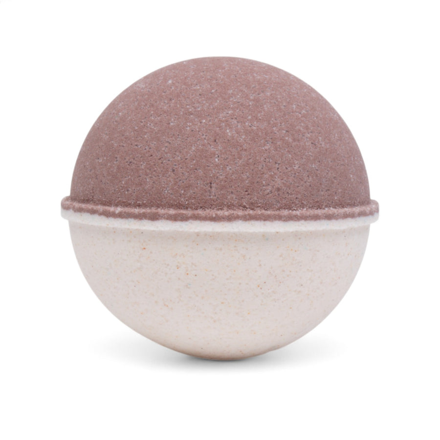 Oatmilk and Honey Bath Bomb handcrafted by Monticello Soap Company, warm oatmilk and honey cozy fizzy bomb