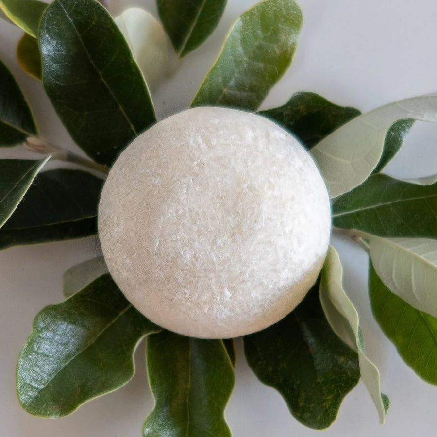 Peppermint Shine shampoo bar by Humby Organics, a cooling peppermint shampoo bar for itchy and flaky scalps