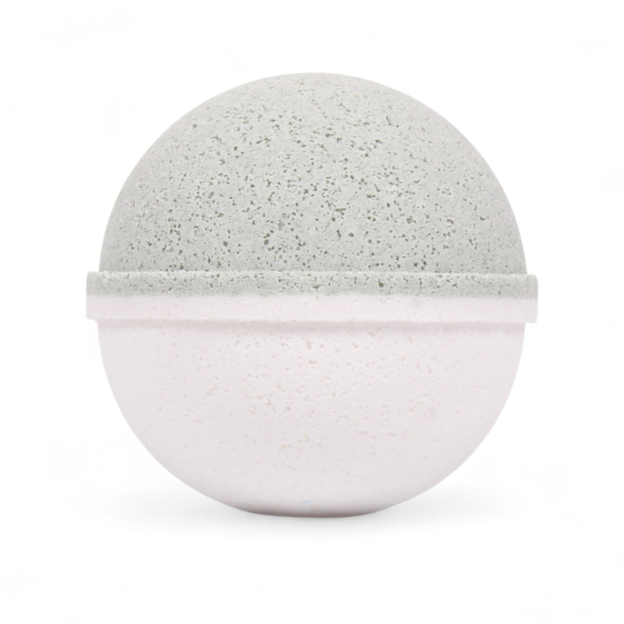 Peppermint Tea Tree All-Natural Bath Bomb handcrafted by Monticello Soap Company, cooling peppermint and tea tree EO bath bomb