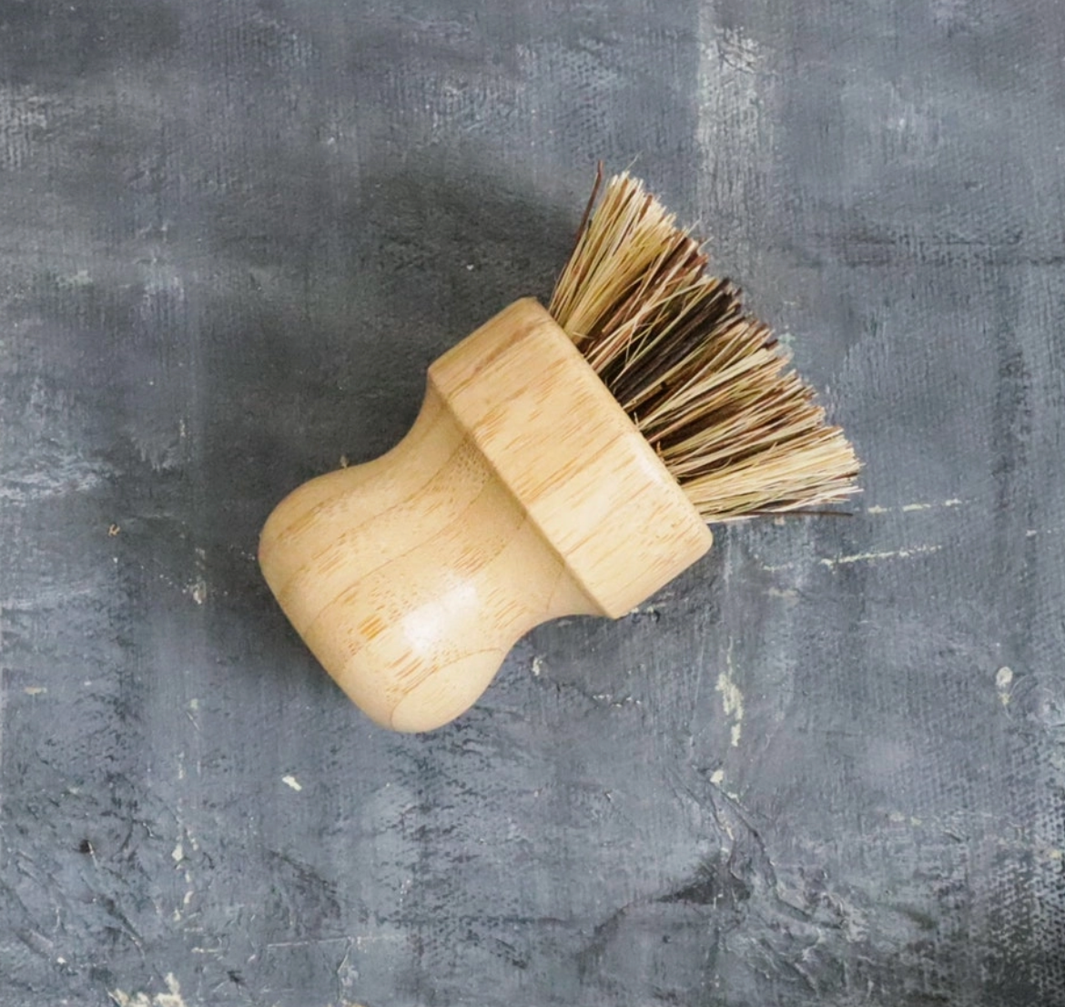 Dark Natural Bristle Palm Scrub Brush