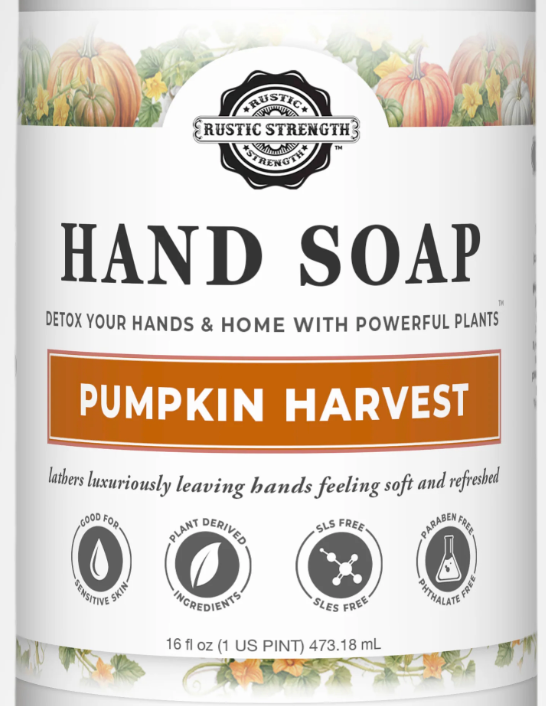 Liquid Hand Soap, 4 oz bottle - Pumpkin Harvest