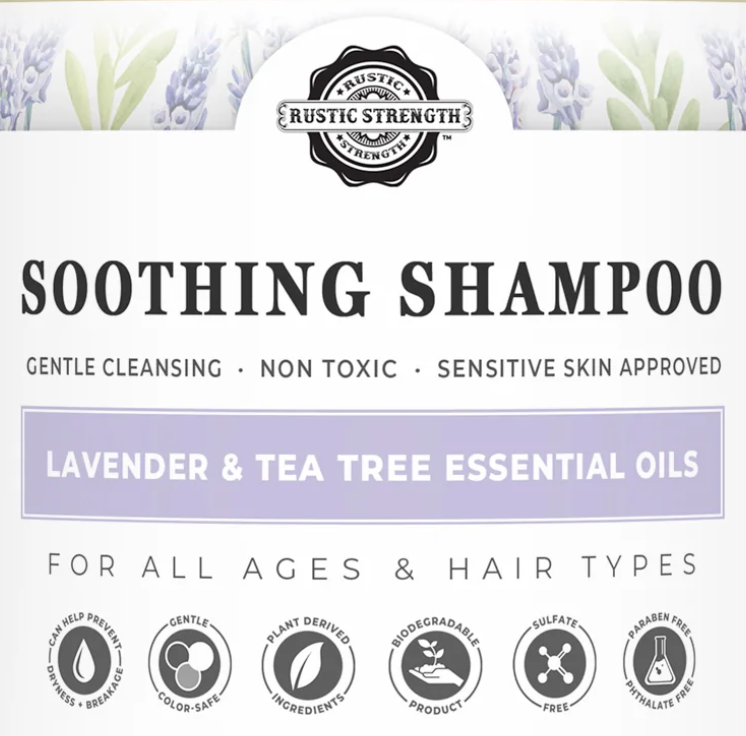 Liquid Shampoo, 4 oz - Lavender & Tea Tree