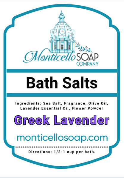 Greek Lavender Bath Minerals, 32 oz.