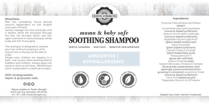 Liquid Shampoo, 4 oz - Mama + Baby Safe