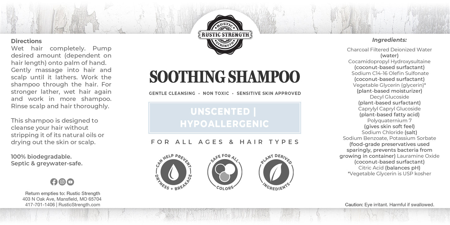 Liquid Shampoo, 4 oz - Unscented