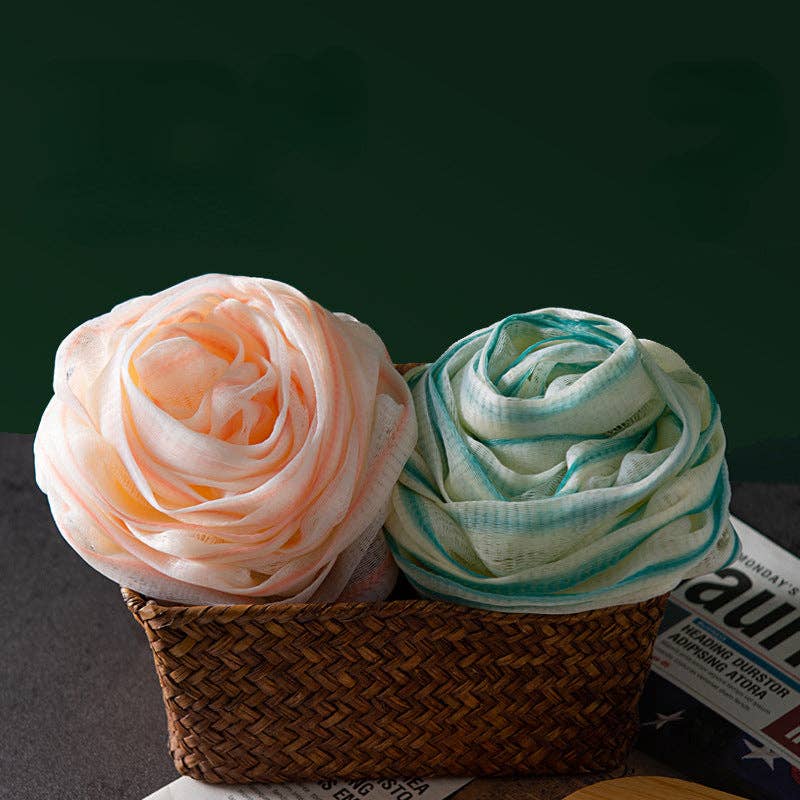 Rose Shower Pouf Premium Quality and Rich Foaming