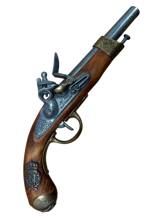 Napoleons Grey and Brass Flintlock Pistol
