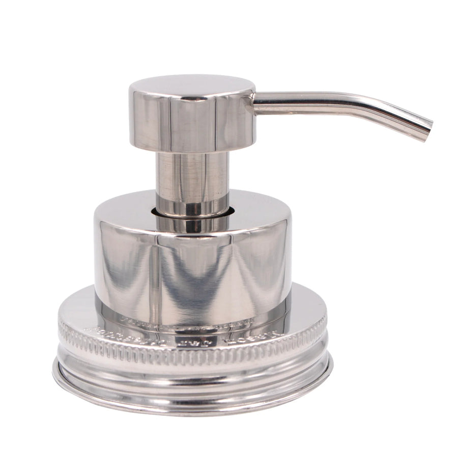 Foaming Soap Pump Dispensers for Mason Jars -  Mirror / Regular Mouth