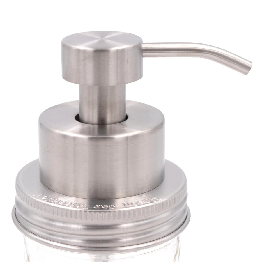 Foaming Soap Pump Dispensers for Mason Jars -  Satin / Regular Mouth