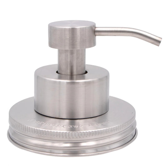 Foaming Soap Pump Dispensers for Mason Jars -  Satin / Wide Mouth