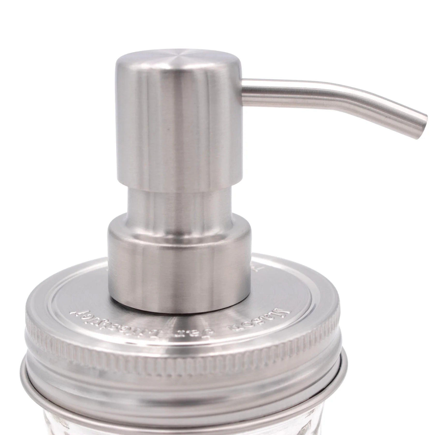 Soap Pump Dispensers for Mason Jars -  Satin / Regular Mouth