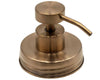 Rose Gold Soap Pump Lid Kit for Regular Mouth Mason Jars