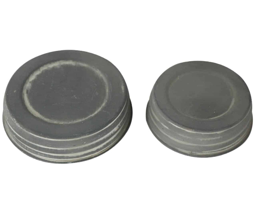 Barn roof zinc vintage reproduction lids for regular mouth mason jars