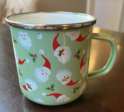 Santa Enamelware Mug