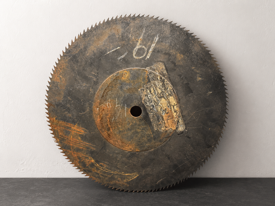 19" Antique Circular Mill Saw Blade, Rustic Decor, Local Pickup Only
