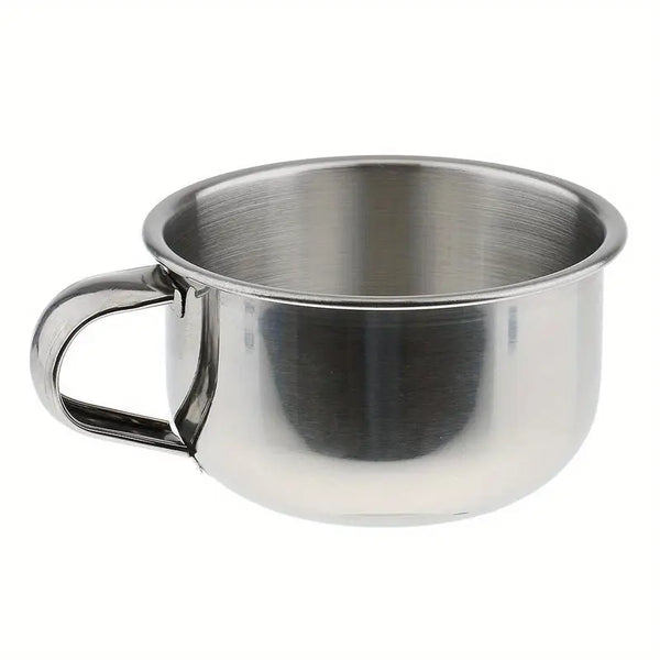 Stainless Steel Shaving Mug Bowl with handle